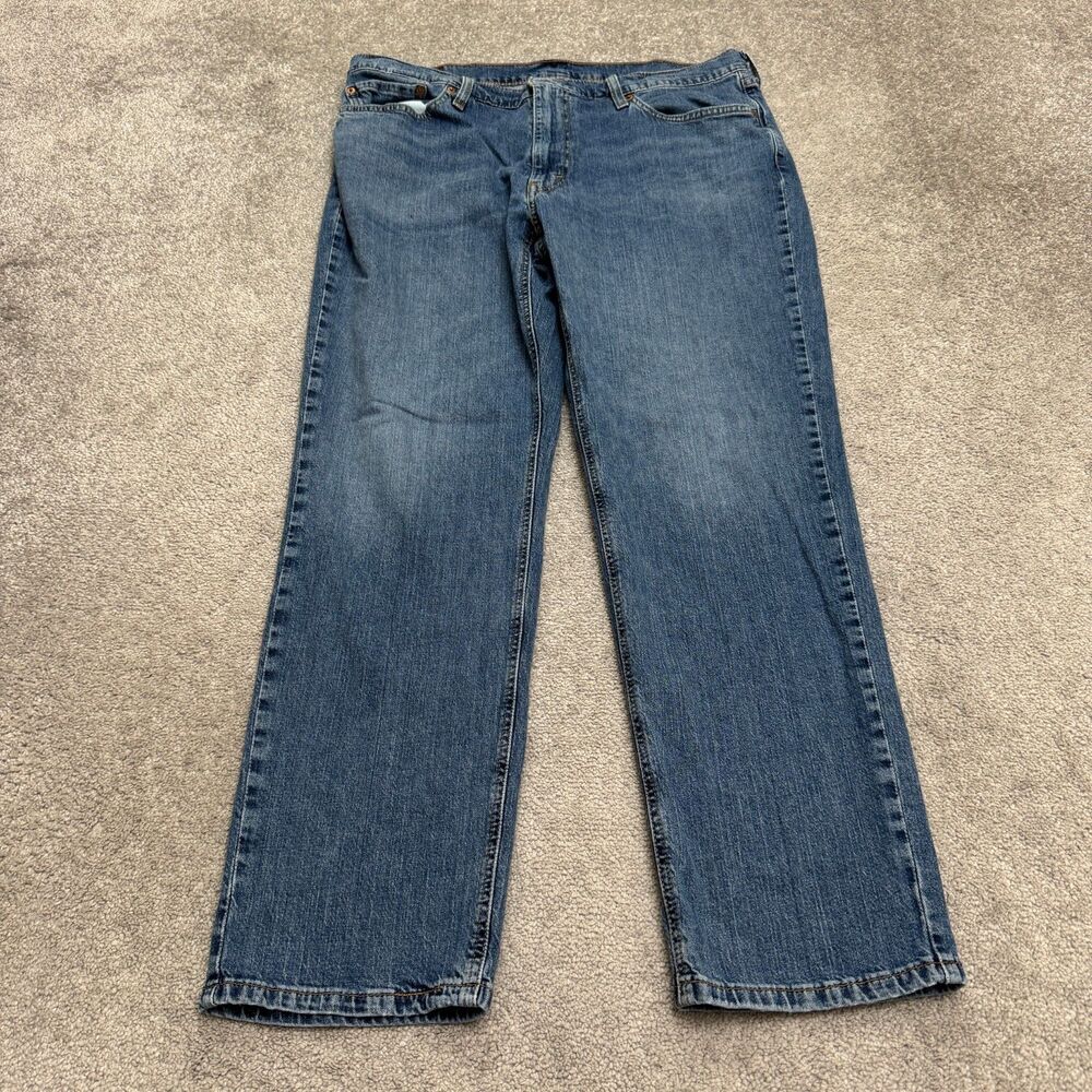 Levi's 541 Athletic Fit Tapered  Denim Jeans Mens 38x32 Blue Medium Wash Stretch